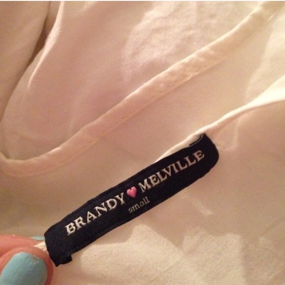 Brandy Melville Cream Flowy Mini Length Dress - Picture 3 of 3